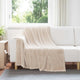 Vidaxl gooi deken beige 150 x 200 cm fleece