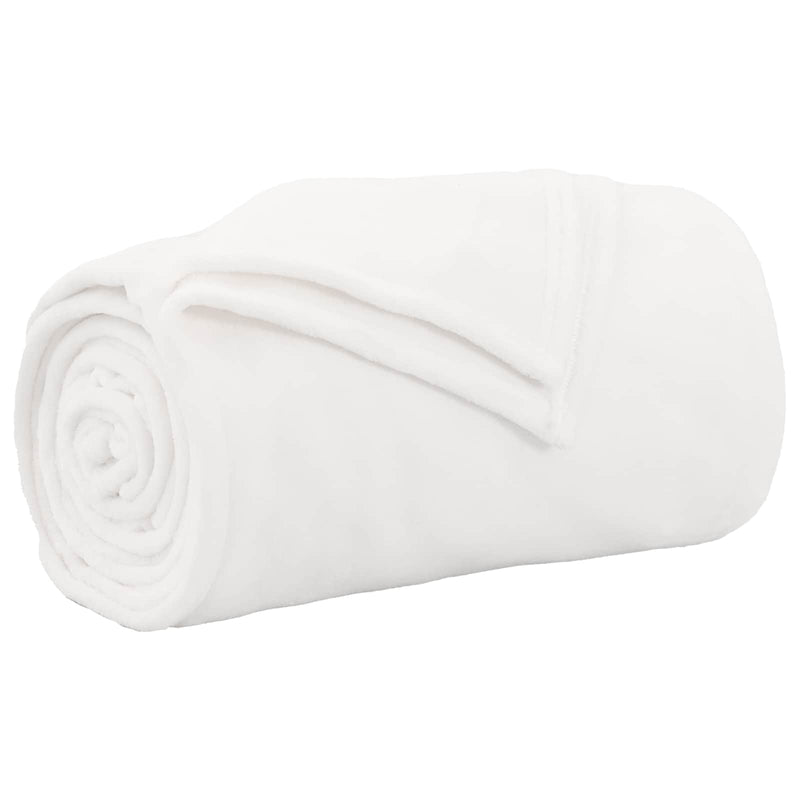 Load image into Gallery viewer, Vidaxl gooi deken wit 130 x 150 cm fleece
