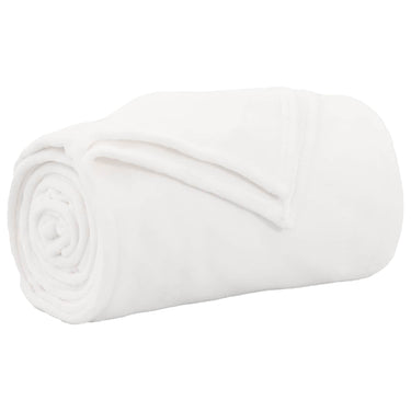 Vidaxl gooi deken wit 150 x 200 cm fleece