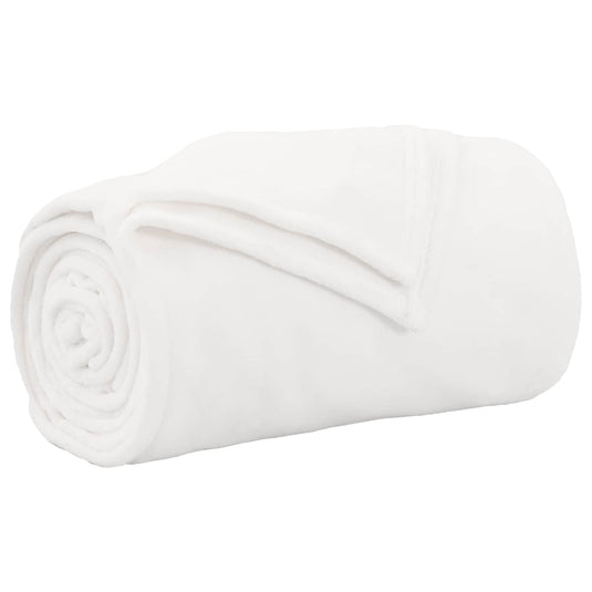 Vidaxl gooi deken wit 150 x 200 cm fleece
