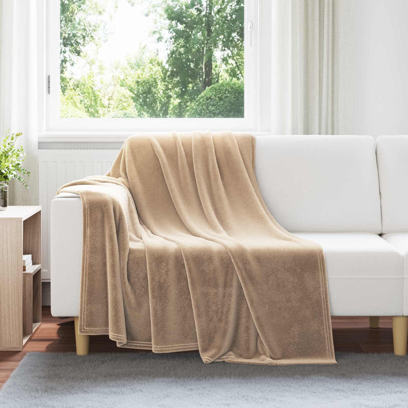 Load image into Gallery viewer, Vidaxl kleden 6 pcs kameel 150 x 200 cm fleece
