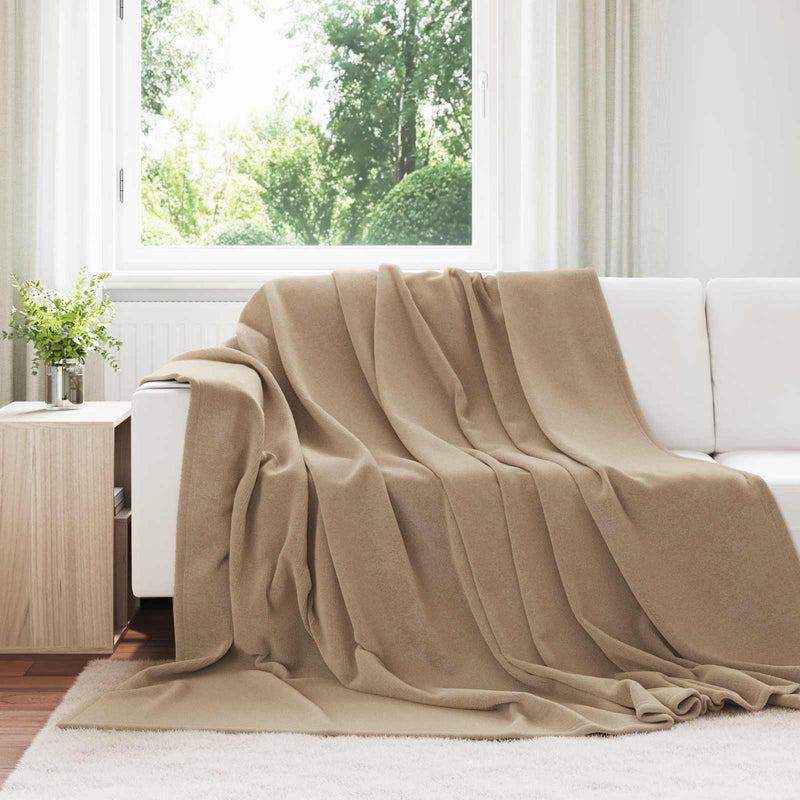 Load image into Gallery viewer, Vidaxl kleden 6 pcs kameel 240 x 270 cm fleece
