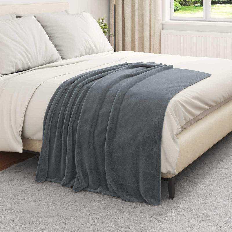 Load image into Gallery viewer, Vidaxl kleden 6 pcs donkergrijs 130 x 150 cm fleece
