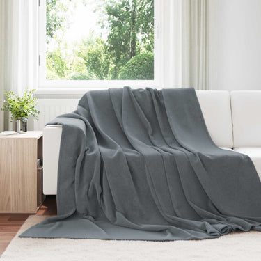 Vidaxl kleden 6 pcs donkergrijs 240 x 270 cm fleece