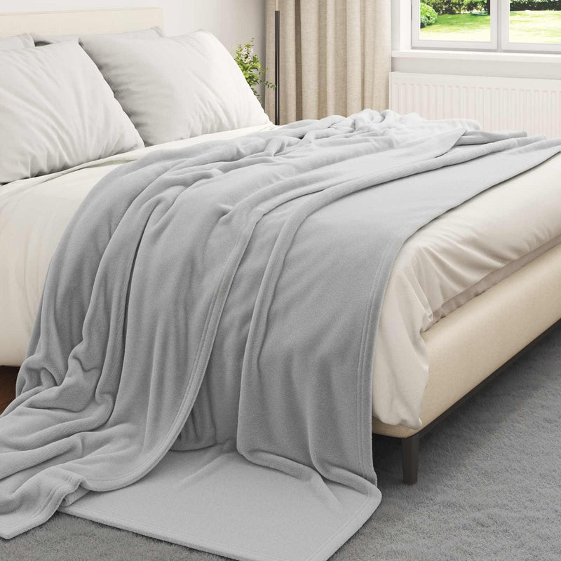 Load image into Gallery viewer, Vidaxl kleden 6 pcs grijs 240 x 270 cm fleece
