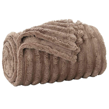 Vidaxl gooi deken kameel 150 x 130 cm fleece