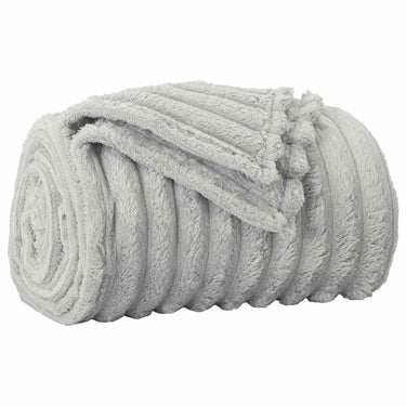 Vidaxl gooi deken grijs 200 x 150 cm fleece