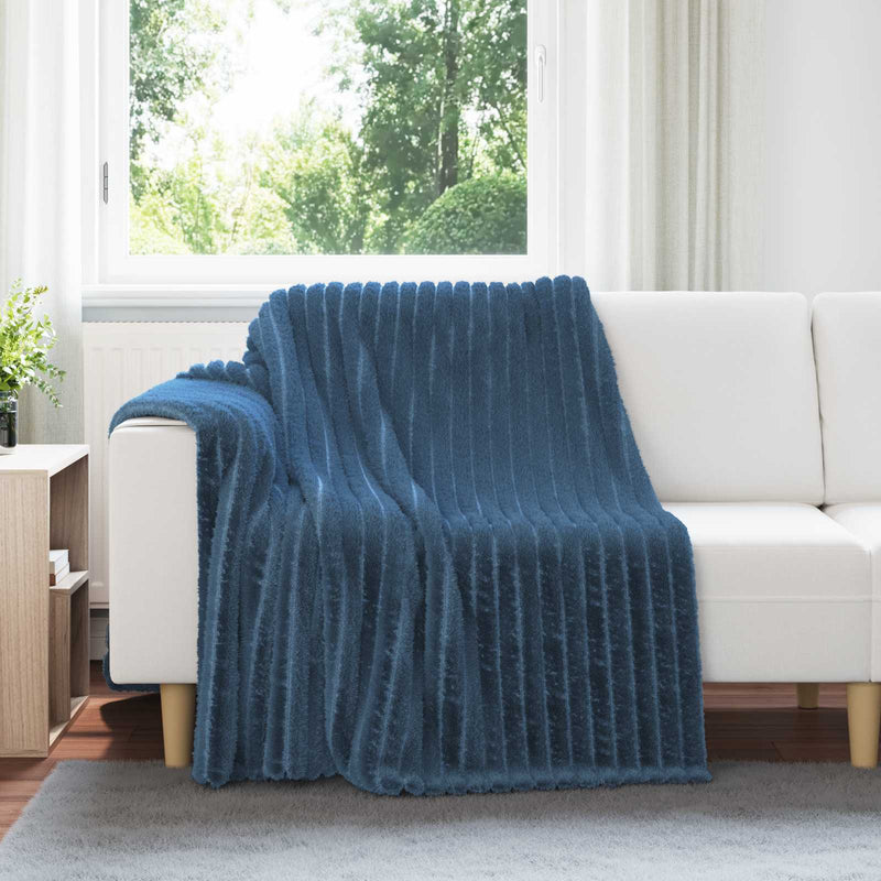 Load image into Gallery viewer, Vidaxl gooi deken marineblauw 200 x 150 cm fleece
