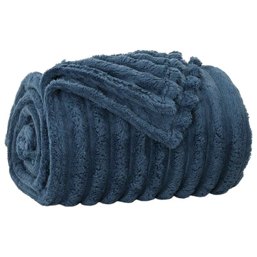Vidaxl gooi deken marineblauw 200 x 150 cm fleece