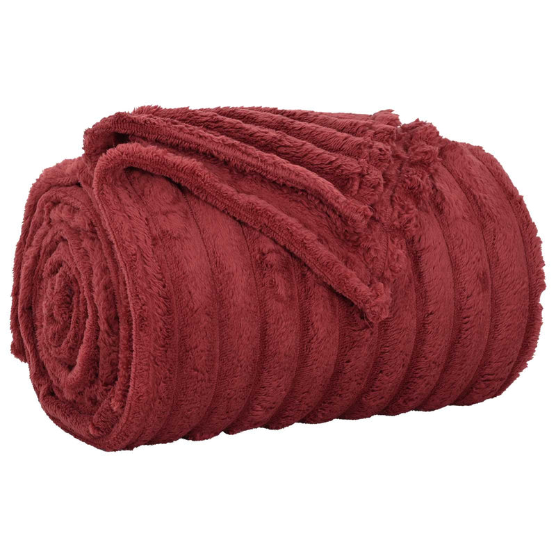 Load image into Gallery viewer, Vidaxl gooi deken bordeaux rood 150 x 130 cm fleece
