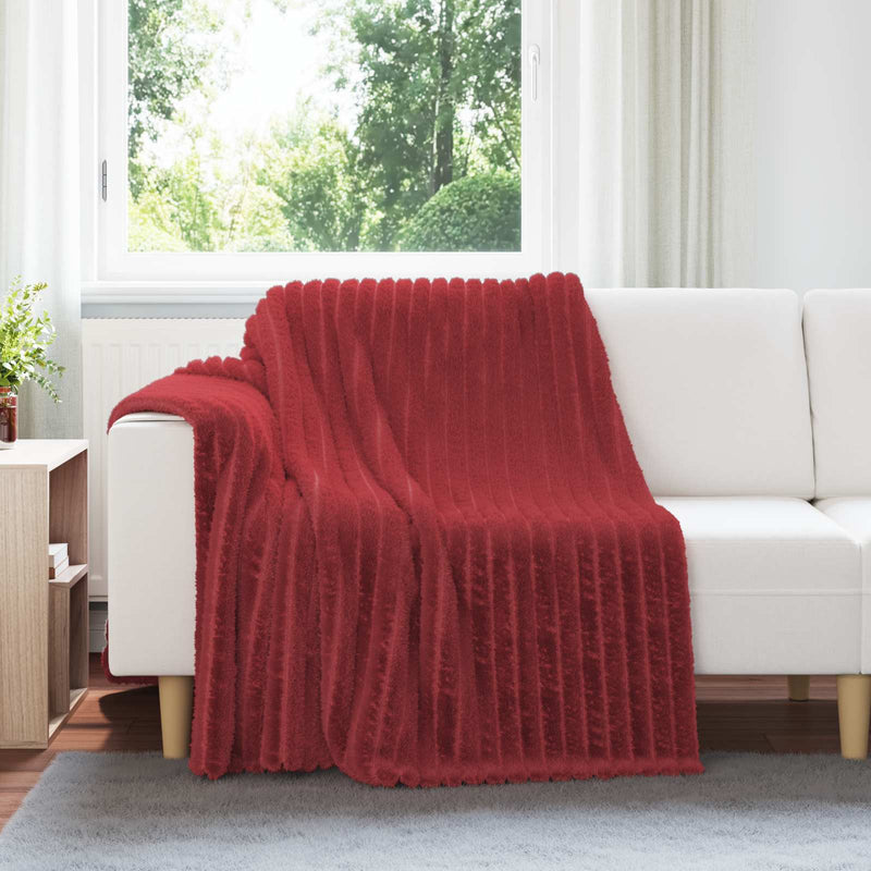 Load image into Gallery viewer, Vidaxl gooi deken bordeaux rood 200 x 150 cm fleece
