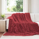 Vidaxl gooi deken bordeaux rood 270 x 240 cm fleece