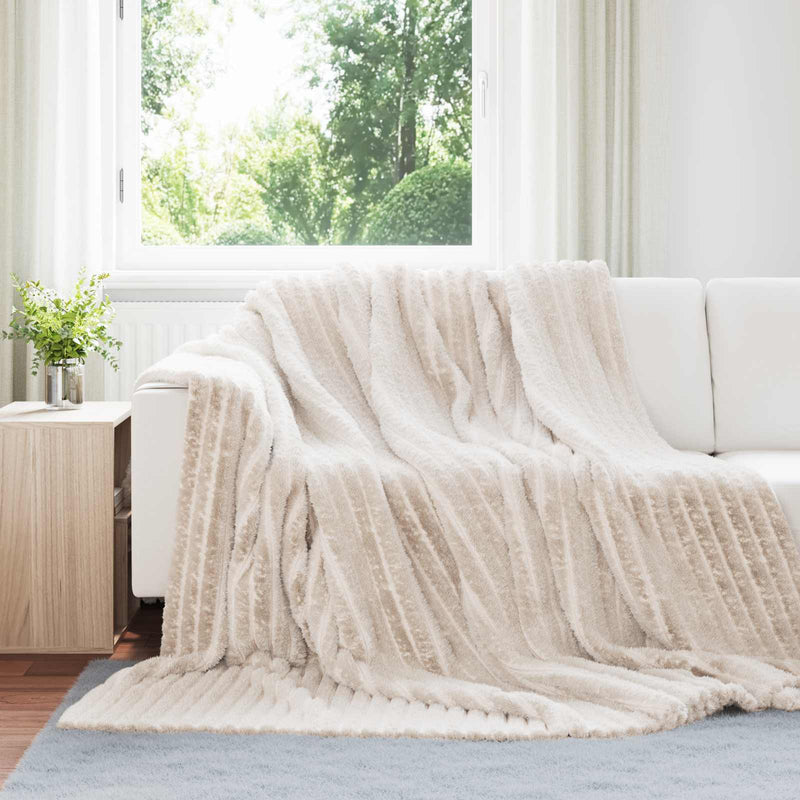 Load image into Gallery viewer, Vidaxl kleden 6 pcs beige 270 x 240 cm fleece
