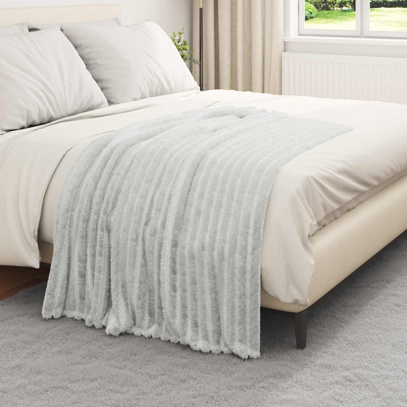 Load image into Gallery viewer, Vidaxl kleden 6 pcs grijs 150 x 130 cm fleece
