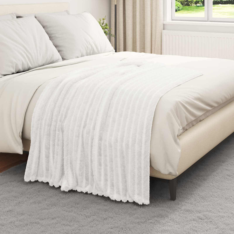Load image into Gallery viewer, Vidaxl kleden 6 pcs wit 150 x 130 cm fleece

