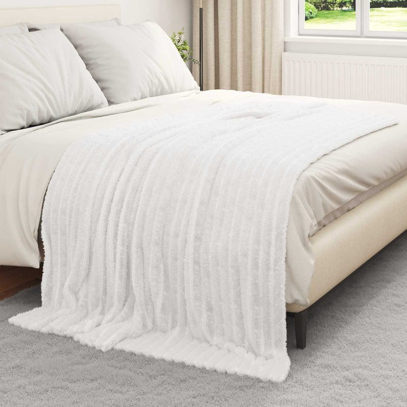 Load image into Gallery viewer, Vidaxl kleden 6 pcs wit 200 x 150 cm fleece
