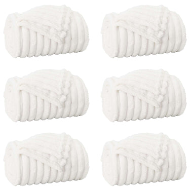 Vidaxl kleden 6 pcs wit 240 x 220 cm fleece