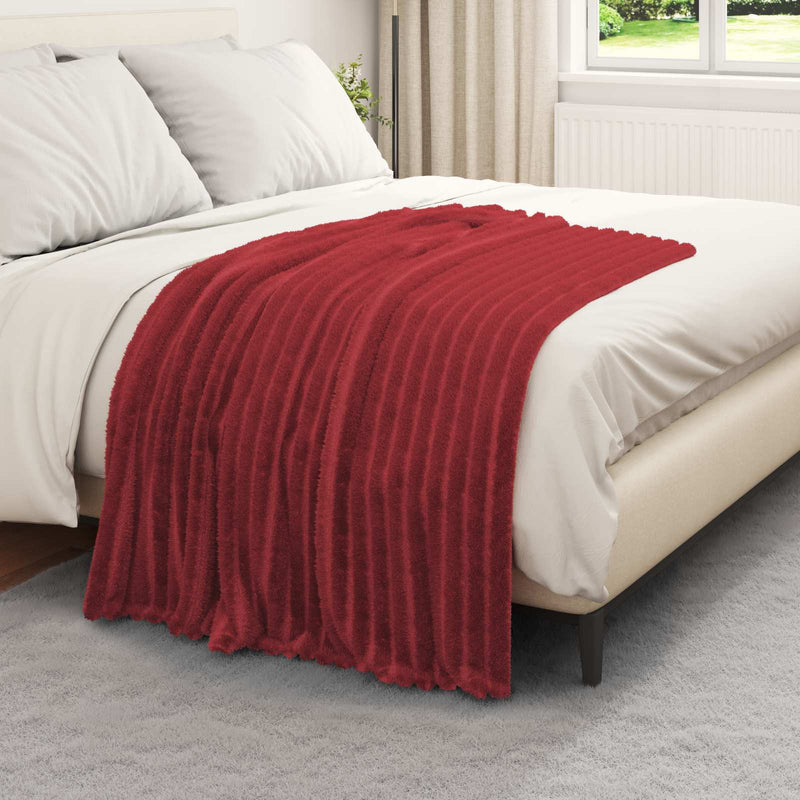 Load image into Gallery viewer, Vidaxl kleden 6 pcs bordeaux rood 150 x 130 cm fleece
