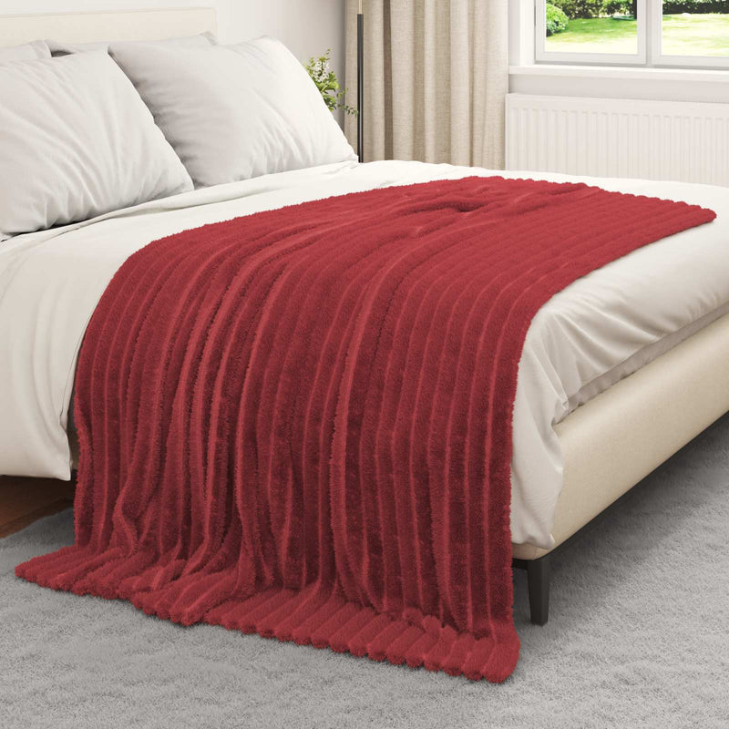 Load image into Gallery viewer, Vidaxl kleden 6 pcs bordeaux rood 200 x 150 cm fleece
