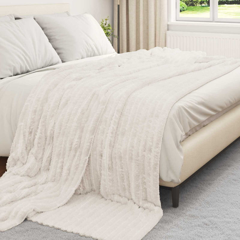 Load image into Gallery viewer, Vidaxl kleden 6 pcs crème 270 x 240 cm fleece
