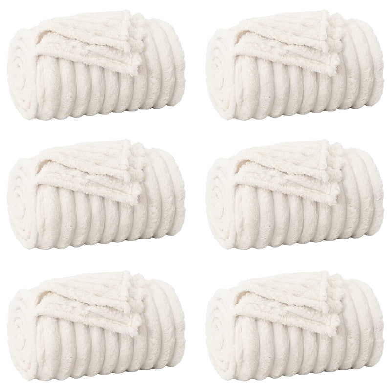 Load image into Gallery viewer, Vidaxl kleden 6 pcs crème 270 x 240 cm fleece
