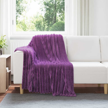 Vidaxl kleden 6 pcs paars 150 x 130 cm fleece