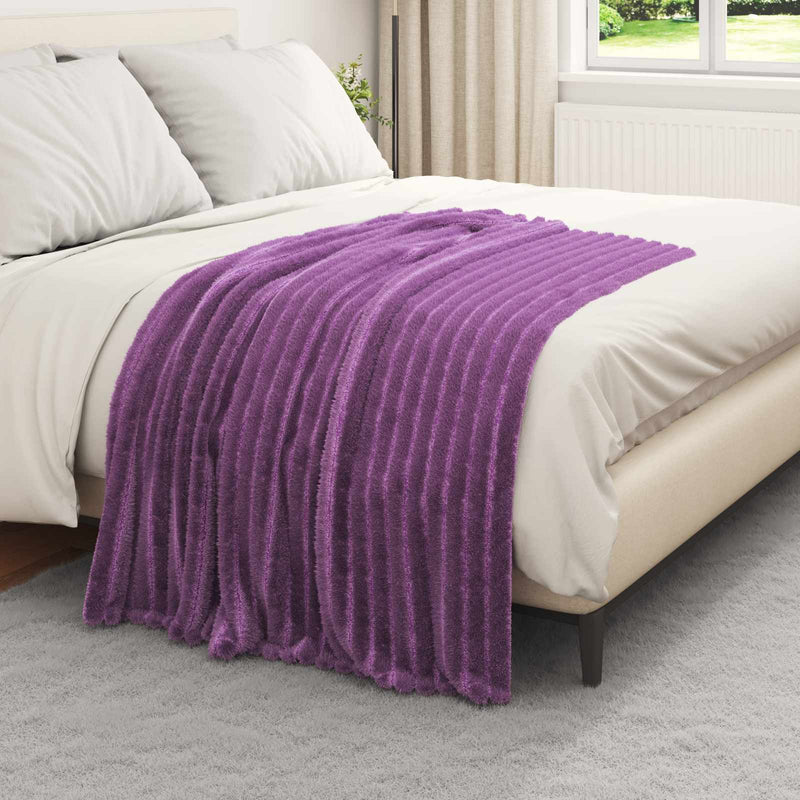 Load image into Gallery viewer, Vidaxl kleden 6 pcs paars 150 x 130 cm fleece
