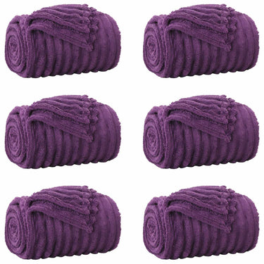 Vidaxl kleden 6 pcs paars 240 x 220 cm fleece