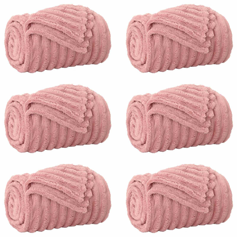 Load image into Gallery viewer, Vidaxl kleden 6 pcs roze 270 x 240 cm fleece
