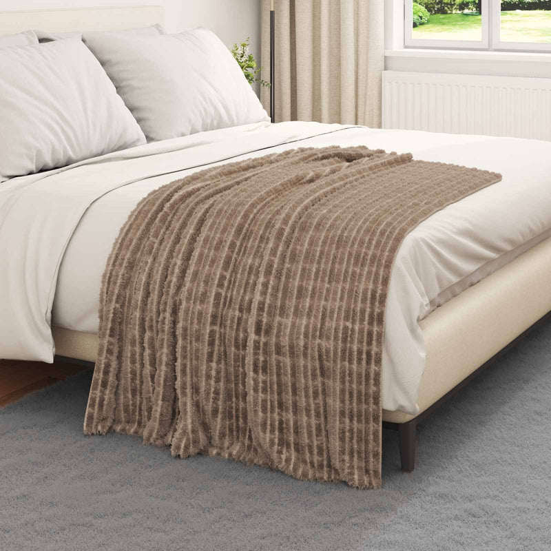 Load image into Gallery viewer, Vidaxl gooi deken kameel 150 x 130 cm fleece
