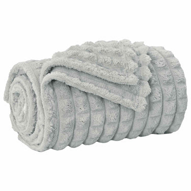 Vidaxl gooi deken grijs 200 x 150 cm fleece