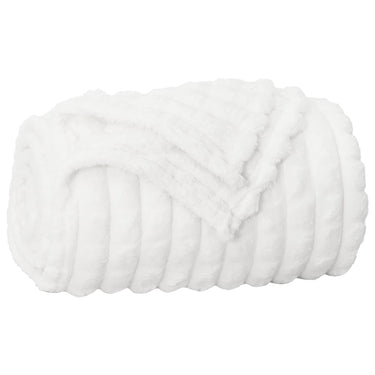 Vidaxl gooi deken wit 150 x 130 cm fleece