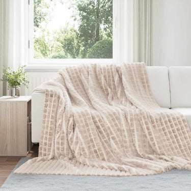 Vidaxl kleden 6 pcs beige 240 x 220 cm fleece