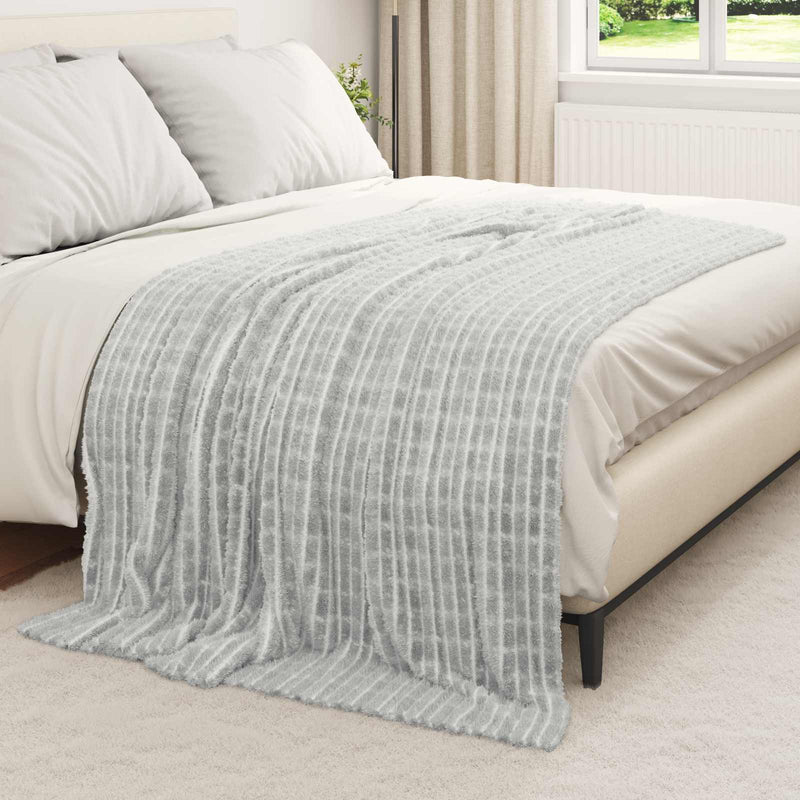 Load image into Gallery viewer, Vidaxl kleden 6 pcs grijs 200 x 150 cm fleece
