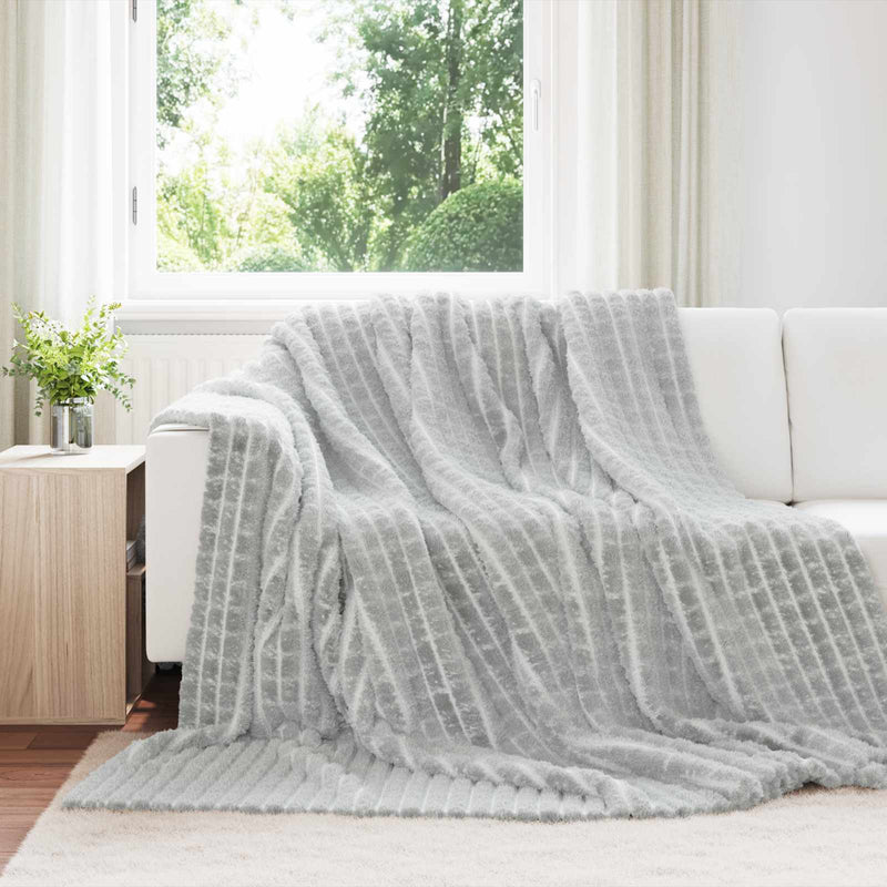Load image into Gallery viewer, Vidaxl kleden 6 pcs grijs 240 x 220 cm fleece
