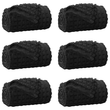 Vidaxl kleden 6 pcs zwart 270 x 240 cm fleece