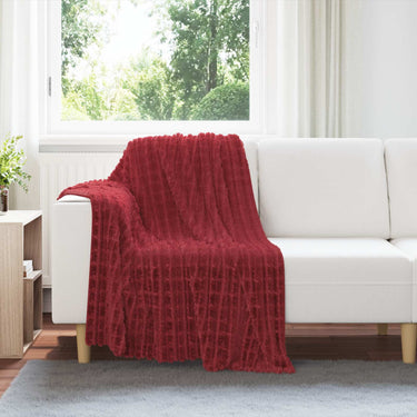 Vidaxl kleden 6 pcs bordeaux rood 150 x 130 cm fleece