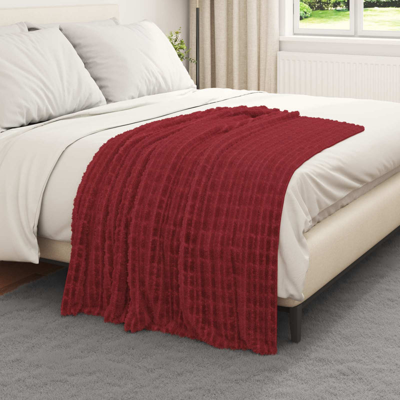 Load image into Gallery viewer, Vidaxl kleden 6 pcs bordeaux rood 150 x 130 cm fleece
