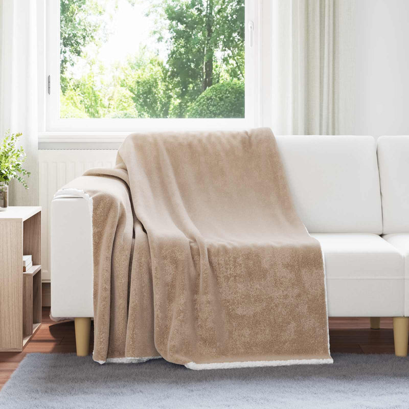 Load image into Gallery viewer, Vidaxl gooi deken kameel 150 x 200 cm fleece
