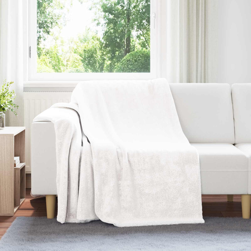 Load image into Gallery viewer, Vidaxl gooi deken wit 150 x 200 cm fleece
