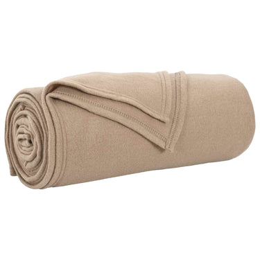Vidaxl gooi deken kameel 170 x 130 cm fleece