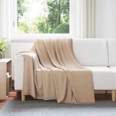 Vidaxl gooi deken kameel 200 x 150 cm fleece