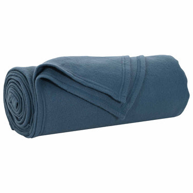 Vidaxl gooi deken marineblauw 170 x 130 cm fleece