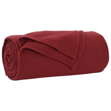 Vidaxl gooi deken bordeaux rood 200 x 150 cm fleece