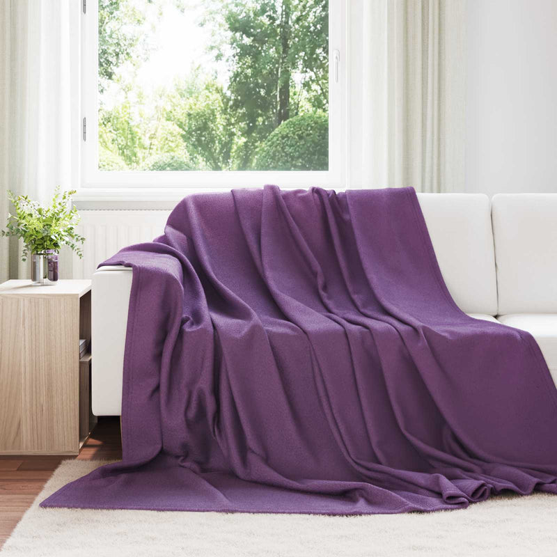 Load image into Gallery viewer, Vidaxl gooi deken paars 270 x 240 cm fleece
