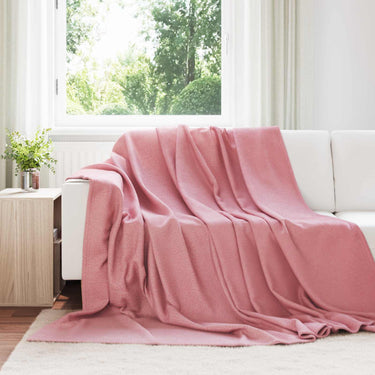 Vidaxl gooi deken roze 240 x 220 cm fleece