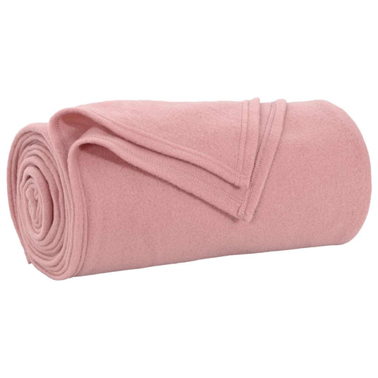 Vidaxl gooi deken roze 240 x 220 cm fleece