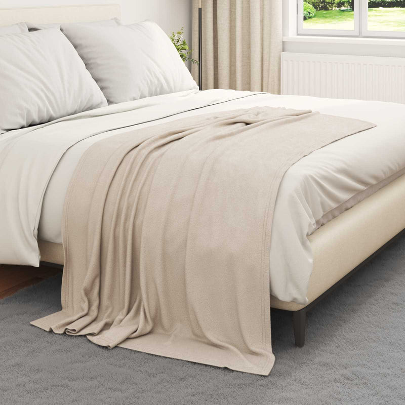 Load image into Gallery viewer, Vidaxl kleden 6 pcs beige 170 x 130 cm fleece
