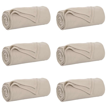 Vidaxl kleden 6 pcs beige 270 x 240 cm fleece