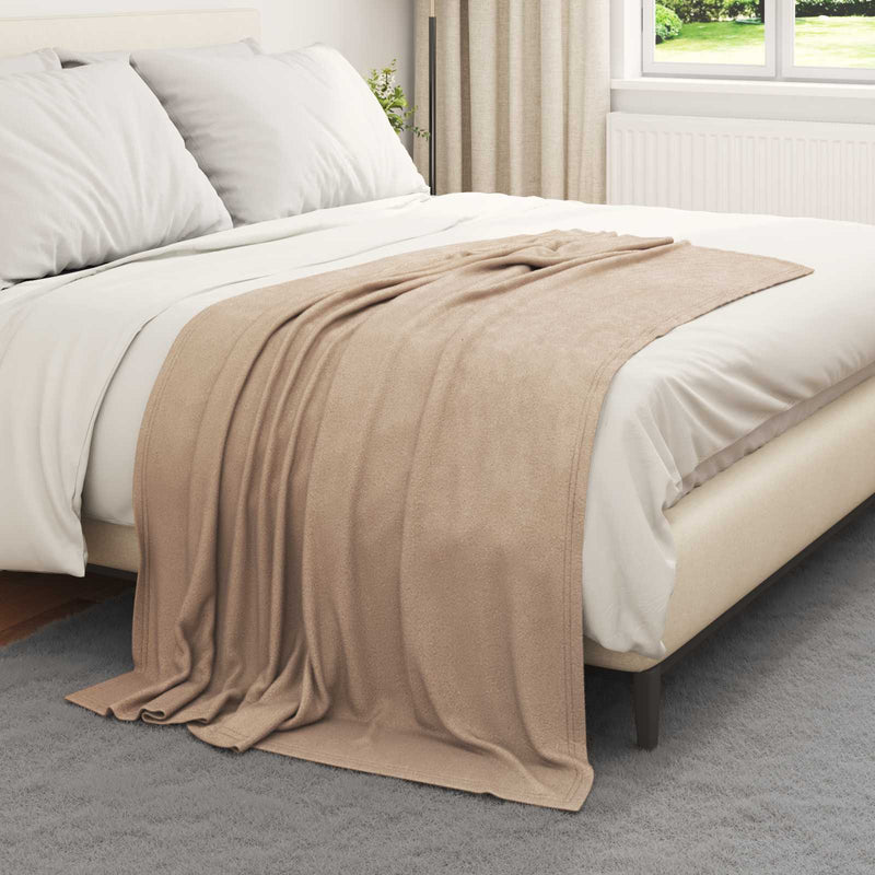 Load image into Gallery viewer, Vidaxl kleden 6 pcs kameel 170 x 130 cm fleece

